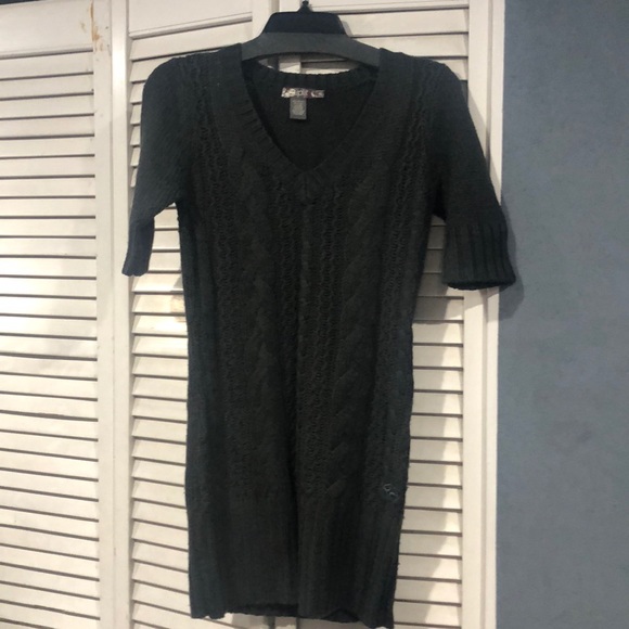 Dark gray knit sweater dress - Picture 1 of 1